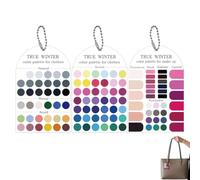 Color Analysis Swatches 12 Season Personal Neutral Analysis Card | Color Matching Guide Template for Outfit Styling Wardrobe Planning Autumn Summer Winter Harvest