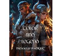 COLOR AND LEGEND mythologie nordique.: Livre de coloriage : mythe, viking, Dieux, héros et créatures à colorier pour adultes et ados.