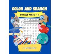 Color And Search: The Coloring Book & Word Search Combo: 3 Letter Word Search With Coloring Pictures for Ages 3-6