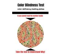 color blindness test: Color deficiency testing plates , Ishihara Vision Testing , Color Deficiency Test