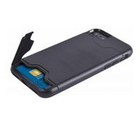 Coque pour iPhone SE (2020)/8/7 Rigide avec porte-cartes Color Block Noir