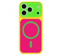 Color Block Phone Case for iPhone, Contrast Candy Color Slim Protective Cover with Camera Protection, Stylish Dopamine Two Tone Phone Case for Women Girls (#8,15 Pro Max)