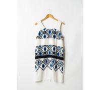 color block robes femme de couleur blanc