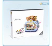 Color Box1 - Mini Magasin De Crème Glacée Avec Vue De Rue, Blocs De Construction De Maison, Boutique De Figurines D'amis, Briques D'architecture, Jouets Pour Enfants, Cadeaux