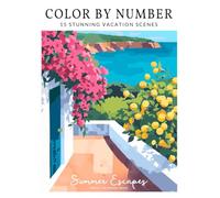 Color by Number Adult Coloring Book: Relaxing and Beautiful: 15 European Summer Landscapes to Bring to Life with Color (Volume 1)