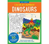 Color-By-Number! Dinosaurs (50 Unique, One-Sided Designs)