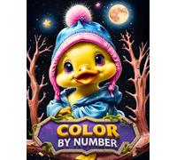 Color by Number: Easy Color by Number Coloring Book for Beginners - Cute Animals, Fish, Cow, Teddy Bear, Butterflies & Flowers Pages for Kids, Adults, Seniors & All Ages
