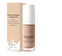 Color Change Foundation, Moisturizing Makeup Base, Concealer Cosmetic Tool with Strong Effect, Brightening Utility with Smooth Texture, Accessory with Modern Style, Beauty Solution 30ml