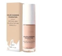 Color Change Foundation - Moisturizing Makeup Base, Tinted Concealer, Home Travel Vacation Party Concerts, Events Outgoing Dating Commuting Business Trips, Fluid Skin Tone Matching, White Liquid Formu