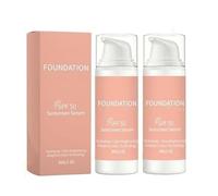 Color Changing Foundation,4-in-1 Color-Changing Foundation with SPF 50,Hydrating Liquid Concealer,Long-Lasting & Water-Resistant, Lightweight, Natural Finish,30g (2 pcs)