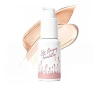 Color-Changing Foundation for Mature Skin, Blurs Imperfections & Fine Lines | Fond De Teint Coréen, Self-Adjusting Natural Finish, Light-to-Medium Coverage with Hypoallergenic Hydrating All Skin Types