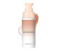 Color Changing Foundation, Full Coverage Concealer30ml, Hydrating Cream Nourishing Brightening Formula, for Sensitive Skin Friendly Stage Travel Makeup Girl Festival Wear Everyday Adult Use