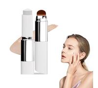 Color Changing Foundation Stick - Korean Cover Cream Stick with Brush Head, V White Foundation for Full to Medium Coverage Base Makeup, Suitable for All Skin Types (Dark Skin)