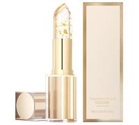 Color Changing Lipstick, Novealcrbe Lip Color Mood Lipstick, Transparente Transferproof Gold Crystal Color Changing Lip Stick for Women, Long Lasting 24 Hours (A-1Pcs)