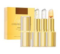 Color Changing Lipstick Suit, 3PC Rouge à Lèvre Permanent, Transferproof Color Changing Lipstick for Women, Scintillant Et Hydratant Longue Durée, Long Lasting 24 Hours, S'estompe Pas, Soin Des Lèvres