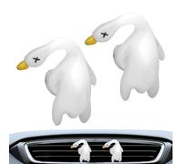 Color Changing Roast Duck Car Pendant, Aromatherapy Ornament, Hanging Auto Interior Decoration, Rearview Mirror Charm for Women, Men, Gift Idea, 2 Packs