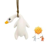 Color Changing Roast Duck Pendant, Car Warm Roast Duck Pendant, Cute Creative Interior, UV Temperature Reminder, Suitable for Cars, Bicycles, Indoor Andoutdoor Pendant (4pcs)