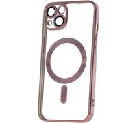 Color Chrome Housse de téléphone portable Bumper compatible avec iPhone 16e (SE 4 2025) or rose