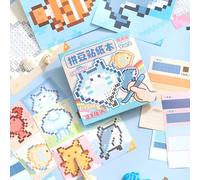 Color-Coded Animal Sticker Book Twin Coil Binding for Kids Puzzle & Scrapbooking Art Projects Animal Art Sticker