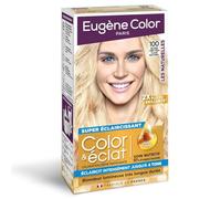 COLOR - Coloration Permanente 100 Blond Très Très Clair Naturel | Onctueuse Huile d'Argan pour Éclat | Soin des Cheveux | la boite de 115 ml | LOT DE 3