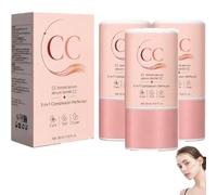Color-Correcting Tinted Serum, 3-in-1 Complexion Perfector, Fond De Teint Waterproof, Bâton De Sérum Teinté CC Imperméable, Soin Du Visage Avec Correction Colorielle,Teint Unifié,Couvrance Légère (3)