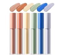 Color Corrector Concealer, 6-Piece Full Coverage Buildable Makeup Kit, Long-Lasting Face Contour Stick and Highlighter, Lightweight Cream Correctors for Mature Skin, Redness, Dark Circles