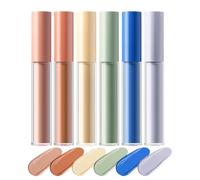 Color Corrector Stick, 6X Full Coverage Concealer, Long-Lasting Highlighter and Contour Stick for Face 3mlx6, Mature Skin Discoloration, Sensitive Skin Relief