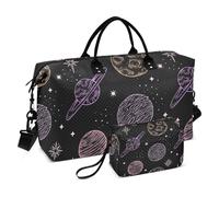 Color Cosmic Planet Lot de 2 grands sacs de sport avec sangle réglable pour l'aéroport, Planète cosmique couleur, 1 size