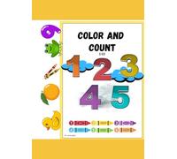 Color & Count Fun: Asimple & Easy Coloring Book for Kindergarten to Grade 2 Students, Basic School Kids