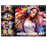 Color Dance Art (Tischkalender 2026 DIN A5 quer), CALVENDO Monatskalender: Jeder Monat präsentiert ein neues faszinierendes Bild, das die Fantasie anregt.