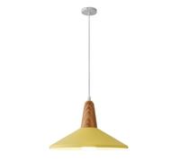 Color Danish Ceiling Chandelier, Minimalist Nordic Lighting Fixture, Personalized Middle Hanging Light. Pendant Lamp for Kitchen Island, Restaurant, Living Room, Balcony(Yellow)