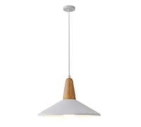 Color Danish Ceiling Chandelier, Minimalist Nordic Lighting Fixture, Personalized Middle Hanging Light. Pendant Lamp for Kitchen Island, Restaurant, Living Room, Balcony(White)