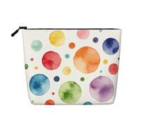 Color Drops Art Trousse de maquillage en imitation lin