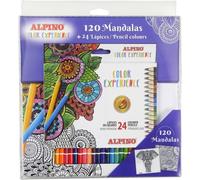 Color Experience Kit Mandalas Et Trousse 24 Crayons De Couleurs Livre 120 Mandala + 24 Crayons Coloré Mandala[Z3345]