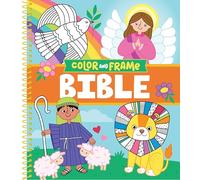 Color & Frame Kids - Bible: Christian Coloring Book with Pre-Colored Backgrounds | Noah's Ark, Ten Commandments & More | Gift for Kids Ages 3-10