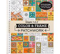 Color & Frame - Patchwork (Adult Coloring Book)