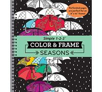 Color & Frame - Seasons (Adult Coloring Book)