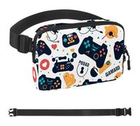 Color Game Controller 913 Sac banane à bandoulière pour homme et femme, sac banane pour voyage, marche, course, randonnée, cyclisme, multicolore, 4 x 23 x 15 cm, multicolore, 1.5x9.0x5.9in/4x23x15cm