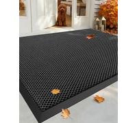COLOR&GEOMETRY Paillasson d'Entrée Antidérapant 120x180 cm Gris | Tapis extérieur imperméable, profil bas, dépoussiérage, anti-saleté, entretien simple, entrée propre, porche, patio, jardin.