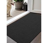 COLOR&GEOMETRY Paillasson Interieur Entree 61x92cm, Antidérapant Tapis Entrée Intérieur, Tapis de Porte Absorbant, Fin, Anti-salissures, Lavable,Tapis pour Intérieur,Chambre, Couloir(Noir ébène)