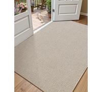 COLOR&GEOMETRY Paillasson Interieur Entree 81x122cm, Antidérapant Tapis Entrée Intérieur, Tapis de Porte Absorbant, Fin, Anti-salissures, Lavable,Tapis pour Intérieur,Chambre, Couloir(Beige)