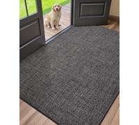 COLOR&GEOMETRY Paillasson Interieur Entree 91x142cm, Antidérapant Tapis Entrée Intérieur, Tapis de Porte Absorbant, Fin, Anti-salissures, Lavable,Tapis pour Intérieur,Chambre, Couloir(Gris anthracite)