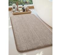 COLOR&GEOMETRY Tapis de Bain en Mousse à Mémoire de Forme Épais, Absorbant et Sèche Rapidement, Antidérapant pour Salle de Bain/Buanderie/Baignoire, Emballage en Rouleau, 50x80 cm, Kaki