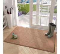 COLOR&GEOMETRY Tapis Entrée Intérieur Paillasson Antidérapant 60 x 90 cm Tapis de Porte Absorbant, Lavable, Tapis pour Intérieur, Extérieur, Chambre, Cuisine, Entrée, Couloir - Marron