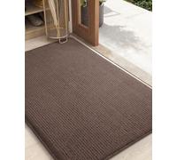 COLOR&GEOMETRY Tapis Entrée Intérieur Paillasson Antidérapant 80 x 120 cm Tapis de Porte Absorbant, Lavable, Tapis pour Intérieur, Extérieur, Chambre, Cuisine, Entrée, Couloir - Marron foncé