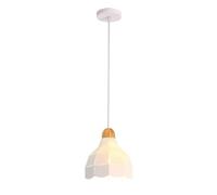 Color Hanging Lamp, Personality Colorful Lampshade Chandelier, Luxury Style Pendant Lights with E27 Base, Adjustable Ceiling Light Fixture for Kitchen, Bedroom, Dining Room, Restaurant(White)