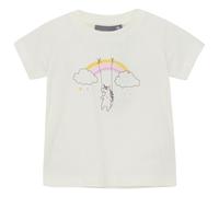 Color Kids - Baby T-Shirt with Chestprint S/S - T-shirt - 86 - snow white