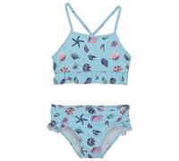 Color Kids - Kid's Bikini with Frills AOP - Bikini - 152 - summer song