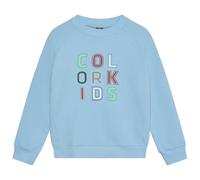 Color Kids - Kid's Sweat with Logo Print - Pull - 110 - cerulean