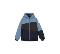 COLOR KIDS Veste d’hiver ' COSki Jacket - Colorblock ' bleu / bleu clair / bleu foncé / marron, Taille 104